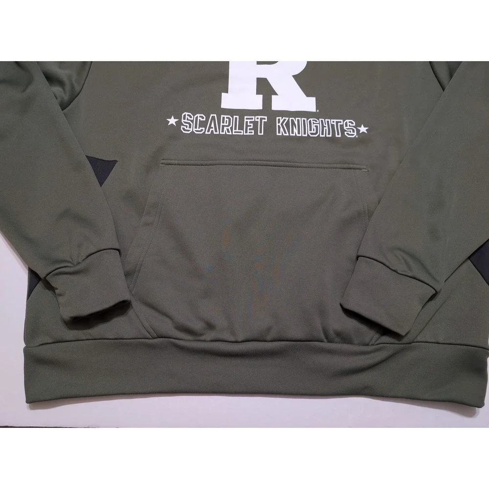 ADIDAS Rutgers Scarlet Knights Military Salute to Service Hoodie Green‎ Men's XL
